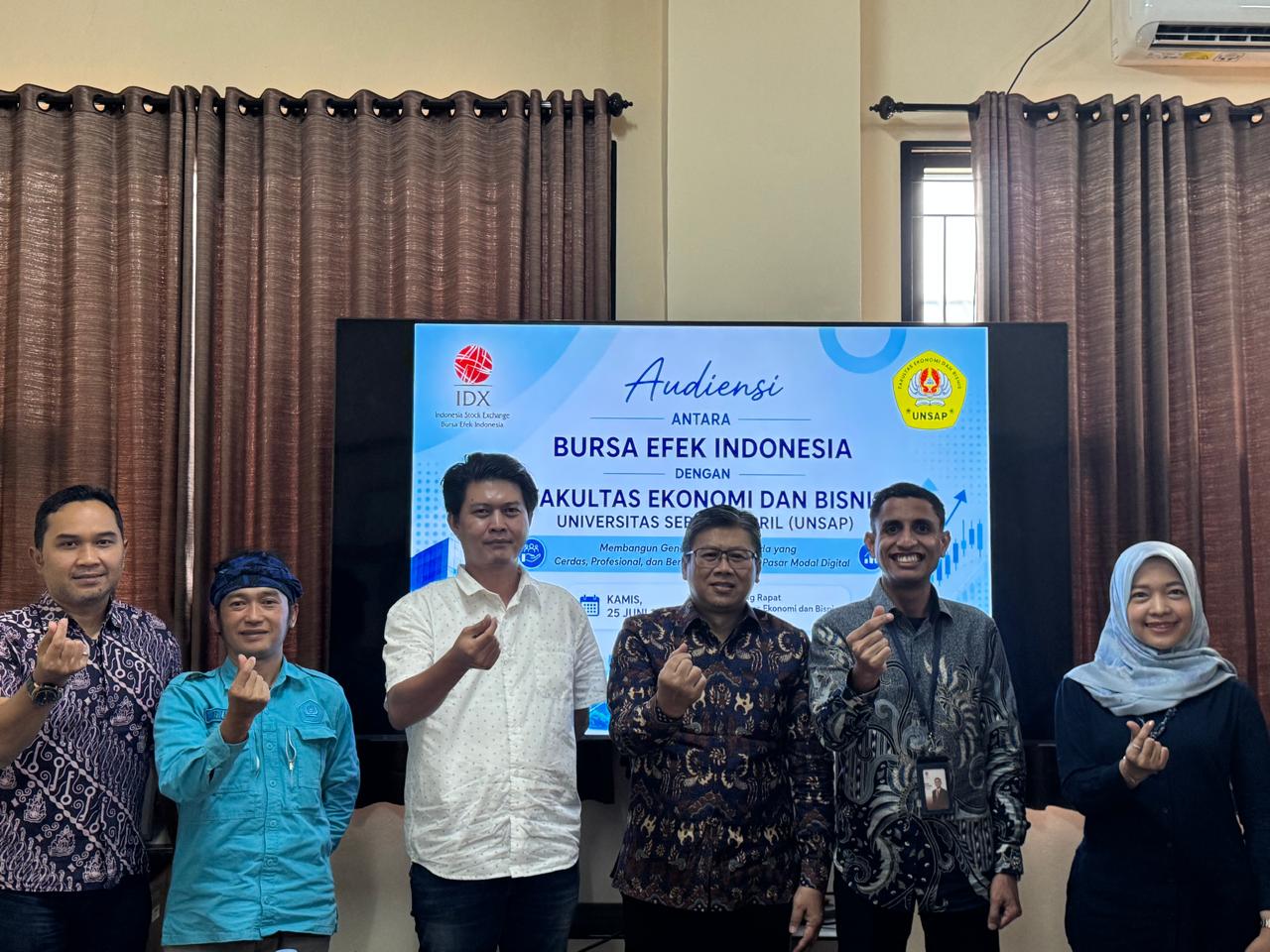Giat Audiensi Bursa Efek Indonesia dengan Fakultas Ekonomi dan Bisnis UNSAP